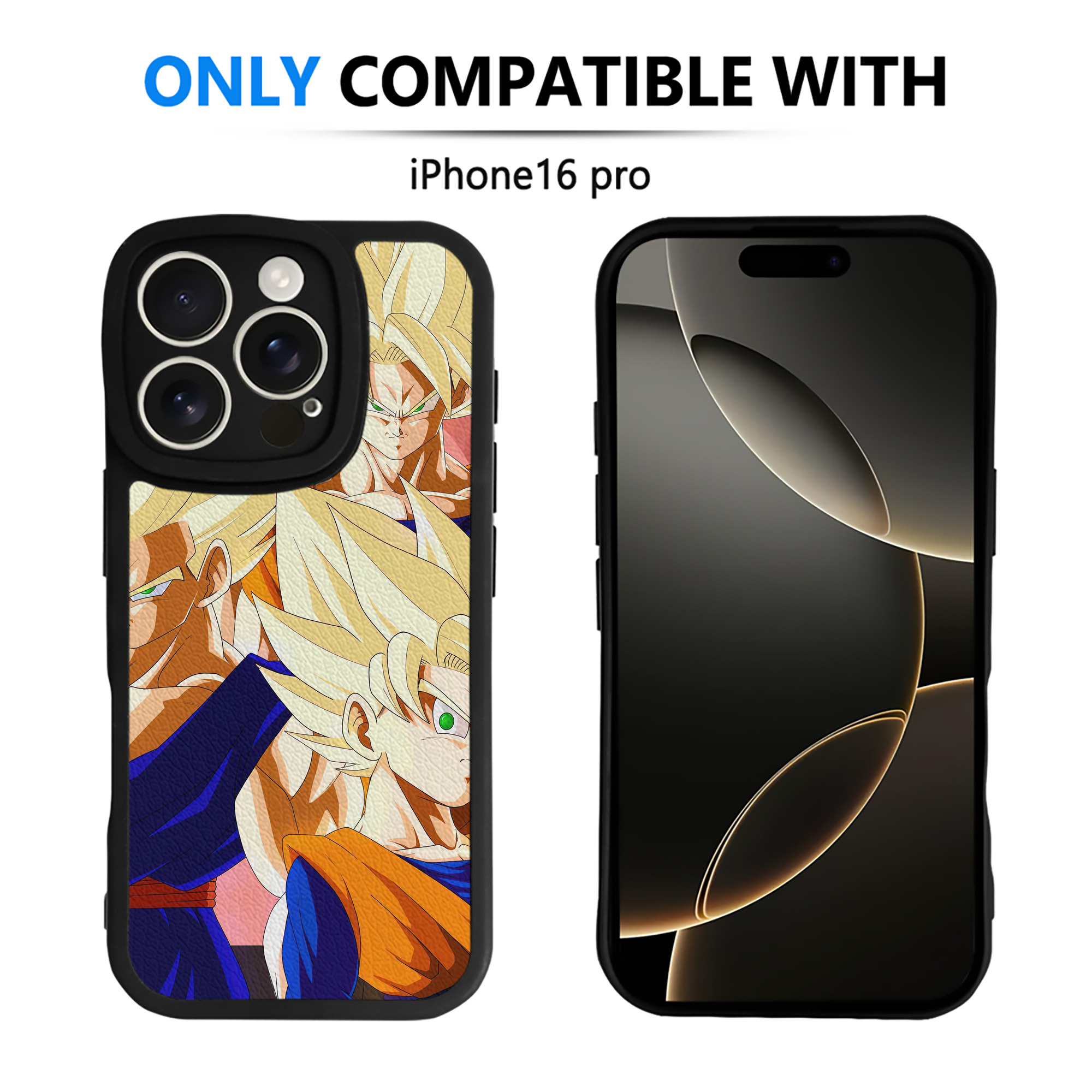 （画像用） ドラゴンボール DRAGON BALL 【iPhone 16シリーズ対応】シリコンスマホケース（レザー調） 材質：シリコン